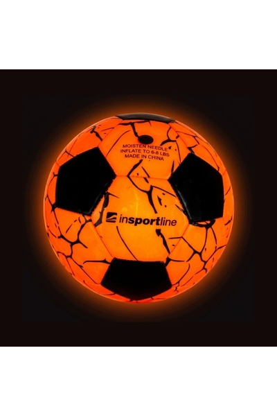 inSPORTline Minge de fotbal LED LUMIKICK luminoasă, baterii incluse, MĂRIMEA 5