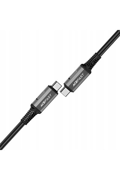 NO BRAND Cablu USB-C USB4 PD3.1 5A pentru date și video 4K 1m - Gri