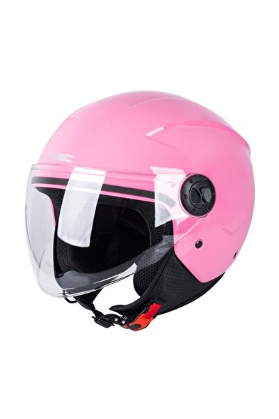 NO BRAND Cască moto deschisă pentru femei W-TEC BAREIRO roz fuchsia pentru sc...