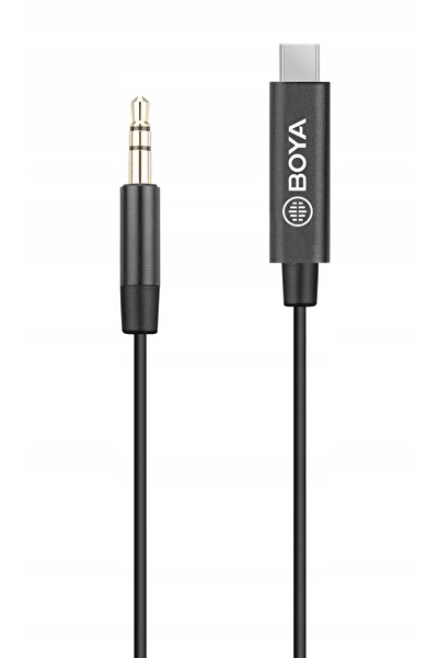 BOYA Cablu BY-K2 mufă jack TRS de 3.5mm (tată) - tip C (tată) 20cm