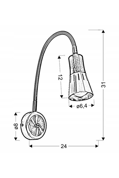 NO BRAND Aplică de perete pe braț R50 ARENA 91-81346 Candellux