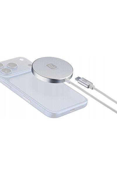 NO BRAND CELLULARLINE Qi 2.2 25W 1 m Argintiu Încărcător prin inducție MagSafe