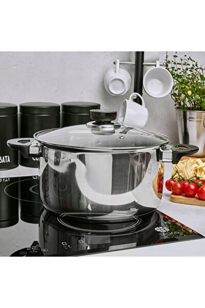 Tadar GARNEK Oțel INDUCȚIE cu capac pentru gaz Tradițional Basic 24 cm 5.7l
