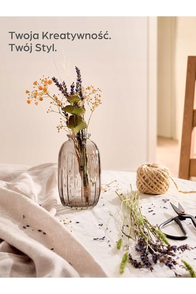NO BRAND 6x Vază de flori din sticlă, argintie, durabilă, pentru decor de masă