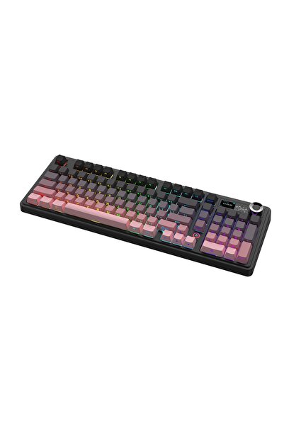 NO BRAND Tastatură AJAZZ AK980 V2 Negru/Roz