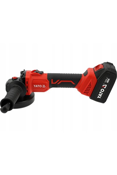 yato Polizor unghiular electric fără fir, fără perii, de 18V, 125MM, cu 2 acu...