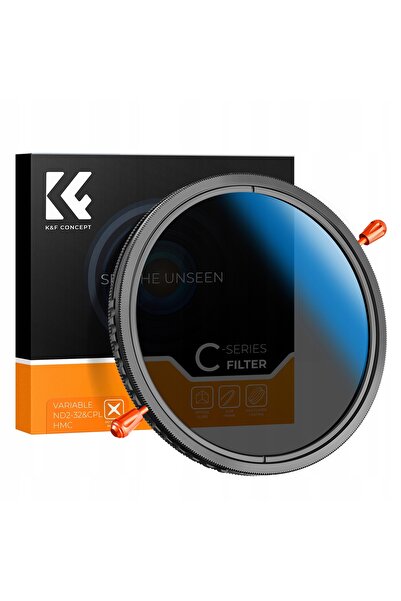 K&F CONCEPT Filtru 82mm Polarizator + Gri reglabil ND2-32 Nano C K&F CPL ND2-...