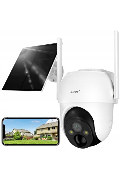 NO BRAND Cameră de exterior ARENTI GO2T, Wi-Fi, Cameră rotativă + Panou solar