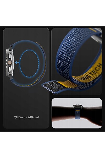 Spigen Curea pentru Galaxy Watch 8 40 / 44 mm, Classic 46 mm, Athlex Air, nailon