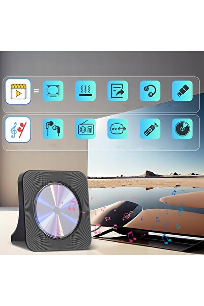 bedee 6W1 CD DVD PLAYER PORTABIL RADIO FM DIFUZORI BLUETOOTH HIFI