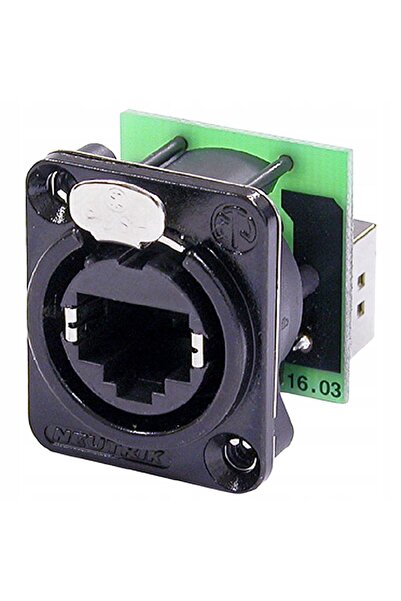 NO BRAND NE8FDP-B Priză RJ45 Ethercon pentru montaj încastrat Neutrik, montaj...