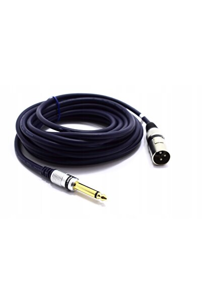 NO BRAND Cablu microfon 7.5m XLR tată la Jack 6.3 TS Mono pentru microfon VIT...