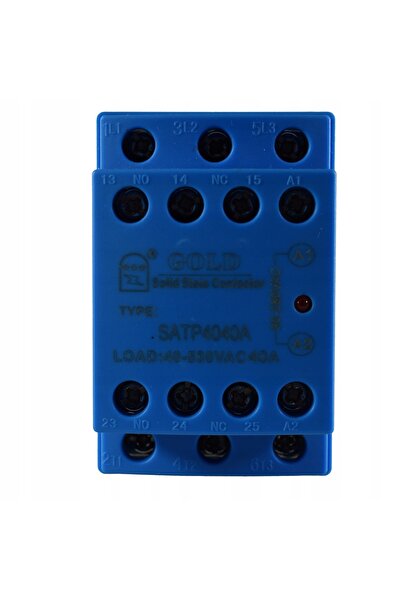 NO BRAND RELEU SSR 3F PENTRU ȘINĂ DIN 40A CONTACTOR RADIATOR bobină 230V AC