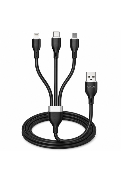 Generic 3 in 1 Charging Cable, Multi Charging Cable 1.2M Fast Charging with T...