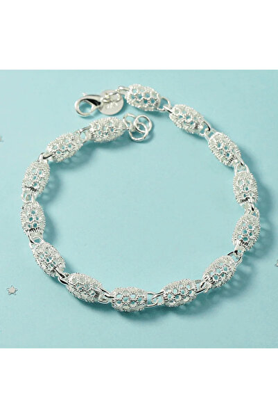 Choice4 Style 02 925 Sterling Silver Ball Necklace Bracelet Set for Woman Lux...