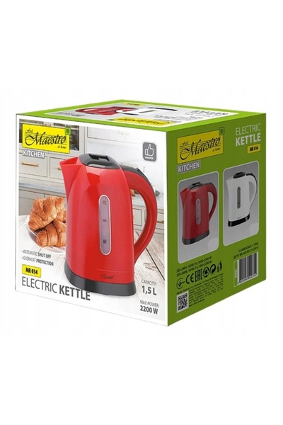 Maestro Fierbător electric 1.5l 2200W |   MR-034-RED