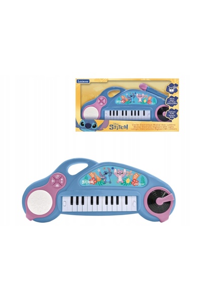 LEXIBOOK Tastatură Disney Stitch cu microfon pentru copii 3+ K704D