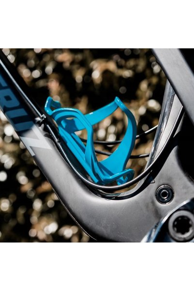 Lezyne FLOW CAGE SL-L ENHANCED suport sticlă stânga albastru