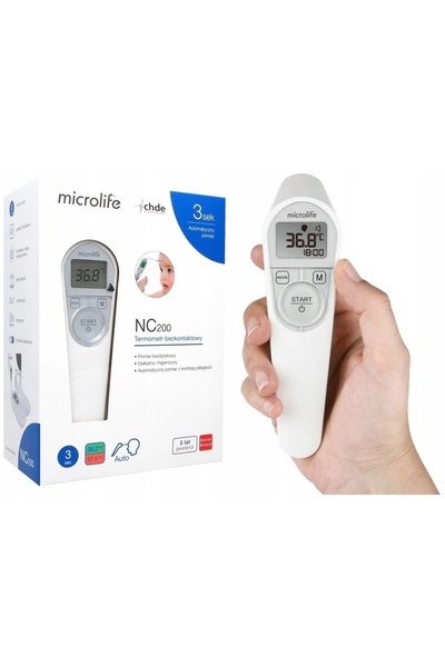 NO BRAND Termometru medical fără contact Microlife NC200 + BATERII