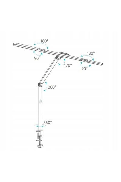 Anytech Lampă de birou LED pentru desen, lumină de masă fără umbre + Telecomandă