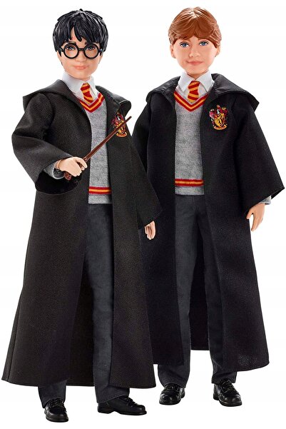 mattel Păpușă Harry Potter în uniformă școlară Gryffindor + baghetă FYM50 ZA5093