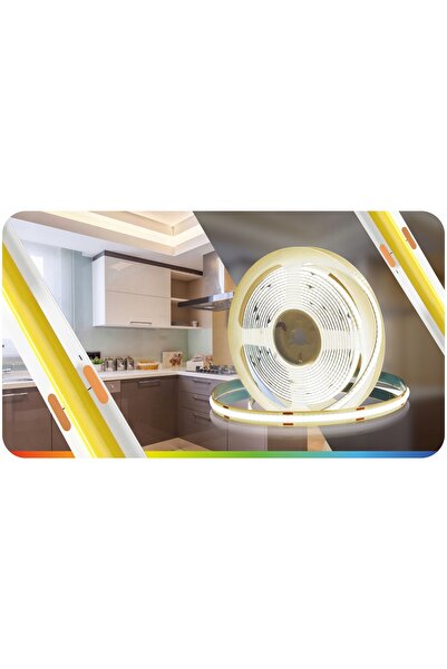 NO BRAND Kit LED COB 12V 10m 4000K ALB NEUTRAL Sursă de alimentare controlată...