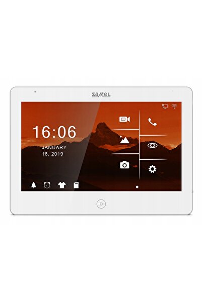 ZAMEL Monitor videointerfon cu ecran tactil WiFi IP Alb VP-810WHD