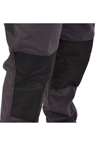yato Pantaloni de lucru XXL Negru-Basalt Roșu 9 buzunare Talie reglabilă