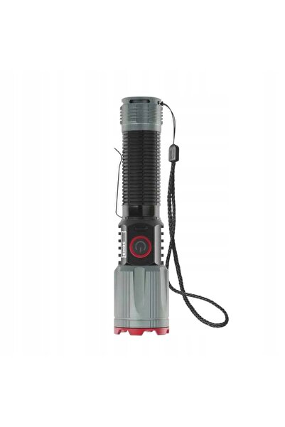 Emoshayoga Lanternă LED metalică de 1200lm, cu zoom, reîncărcabilă prin USB-C...