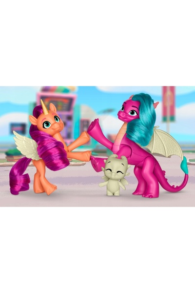Hasbro My Little Pony magia luminii dragonului 3 figurine luminoase fluorescente