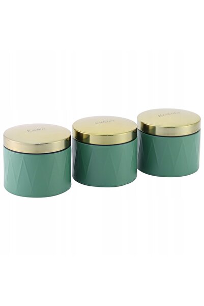 NO BRAND Recipienturi pentru alimente, cafea, ceai, zahăr, 3 recipiente din o...