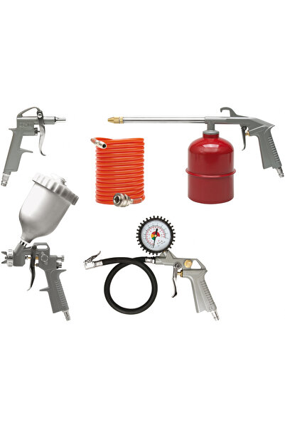 Vorel Kit de vopsire cu pulverizare Pistol de vopsit Compresor Furtun de pulv...