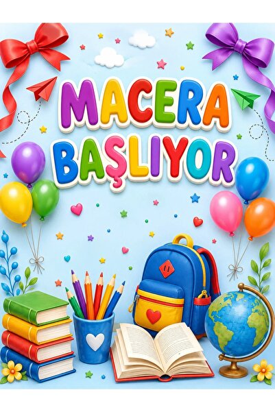 PROMISEBACKDROP2 150X200 Cm, Adventure Begins, School Activity Fabric Backdrop