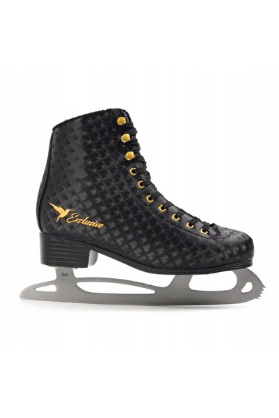 NO BRAND Patine artistice de damă, negre, mărimea 42, solide, pentru patinaj ...
