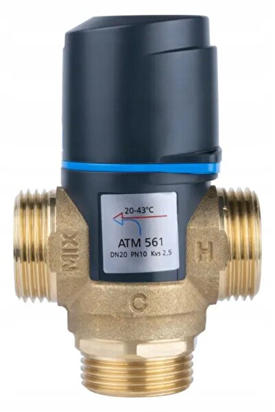 NO BRAND ATM 561 1 " 20-43 VALVĂ TERMOSTATICĂ DE AMESTEC DIN ALAMĂ ° C 2.5 m³...