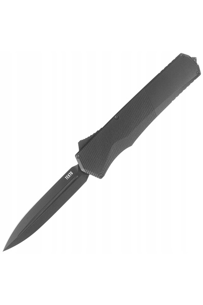 NO BRAND OTF Tekto A5 Spry D/E Aluminiu Negru, Lamă CPM S35VN Negru, Cuțit Au...