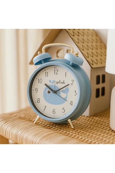 Home Styling Collection Ceas deșteptător pentru copii, albastru, cu motiv ani...