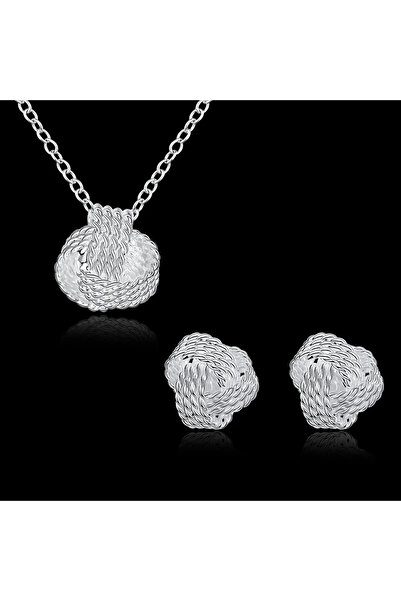 Choice1 45CM set Charms lovely 925 Sterling Silver Weave Ball Pendant Necklac...