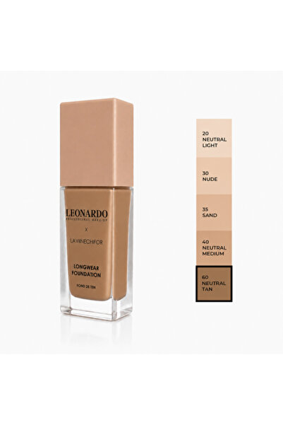 LEONARDO x Lavii Nechifor Fond de ten, 60 Nuanță Neutru Tan, 30 ml