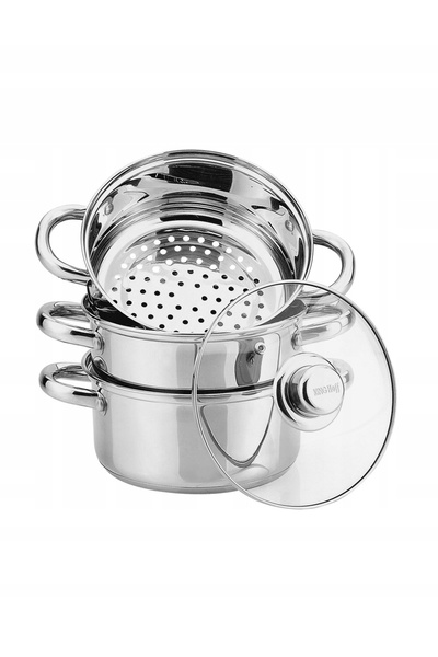 Kinghoff Set de gătit la aburi pentru 3 articole Ø20cm