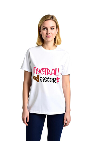 PayBuy Women's Football Lover Retro Print Short Sleeve Casual T-Shirt 100% Co...