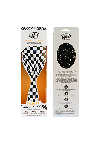 Wet Brush Αυθεντική Βούρτσα Ξεμπερδέματος Μαλλιών Χίπστερ – Καρό