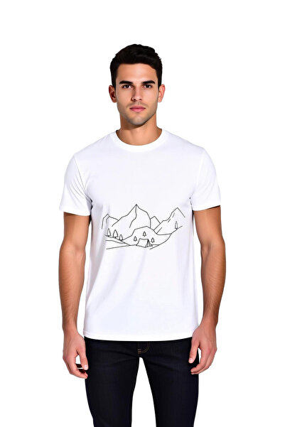 PayBuy Tent Jungle Mountain Nature Art Printed Men's T-Shirt