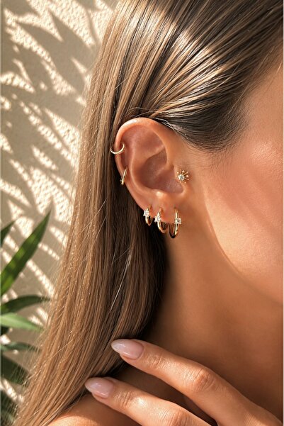 Okko Store Mini Solitaire 3-Piece Earrings