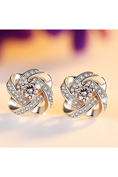 Choice white color 925 Sterling Silver Earrings 5A Zircon Flower for Women Lu...