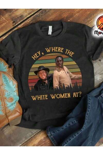 NOURAM Men's Vintage Blazing Saddles Movie T-Shirt Black Retro Graphic Tee Wi...