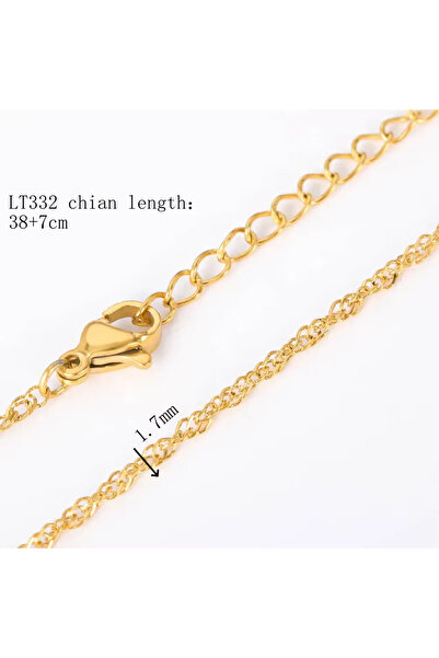 Choice21 Gold Color 4 10Pcs/Lot 45cm Stainless Steel Gold/Silve Color Chain N...