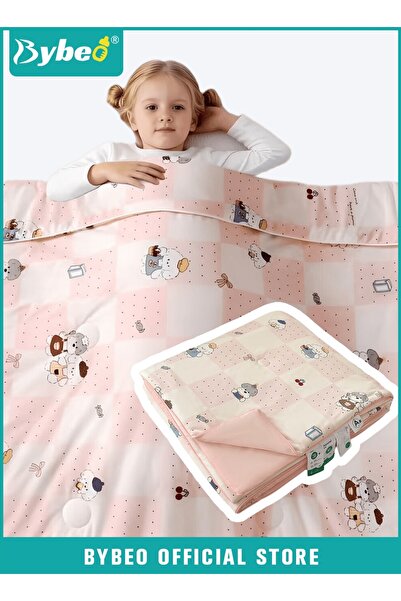 BYBEO Lightweight Baby Quilt, Soft Toddler Blankets, Kids Cooling Silk Summer...