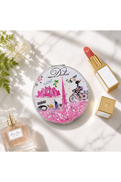 ARIANA Dubai Souvenir Folding Pocket Mirror, Portable Travel Cosmetic Mirror ...
