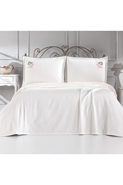 Vinaldi Двоен Лили 4-частен бродиран пике комплект